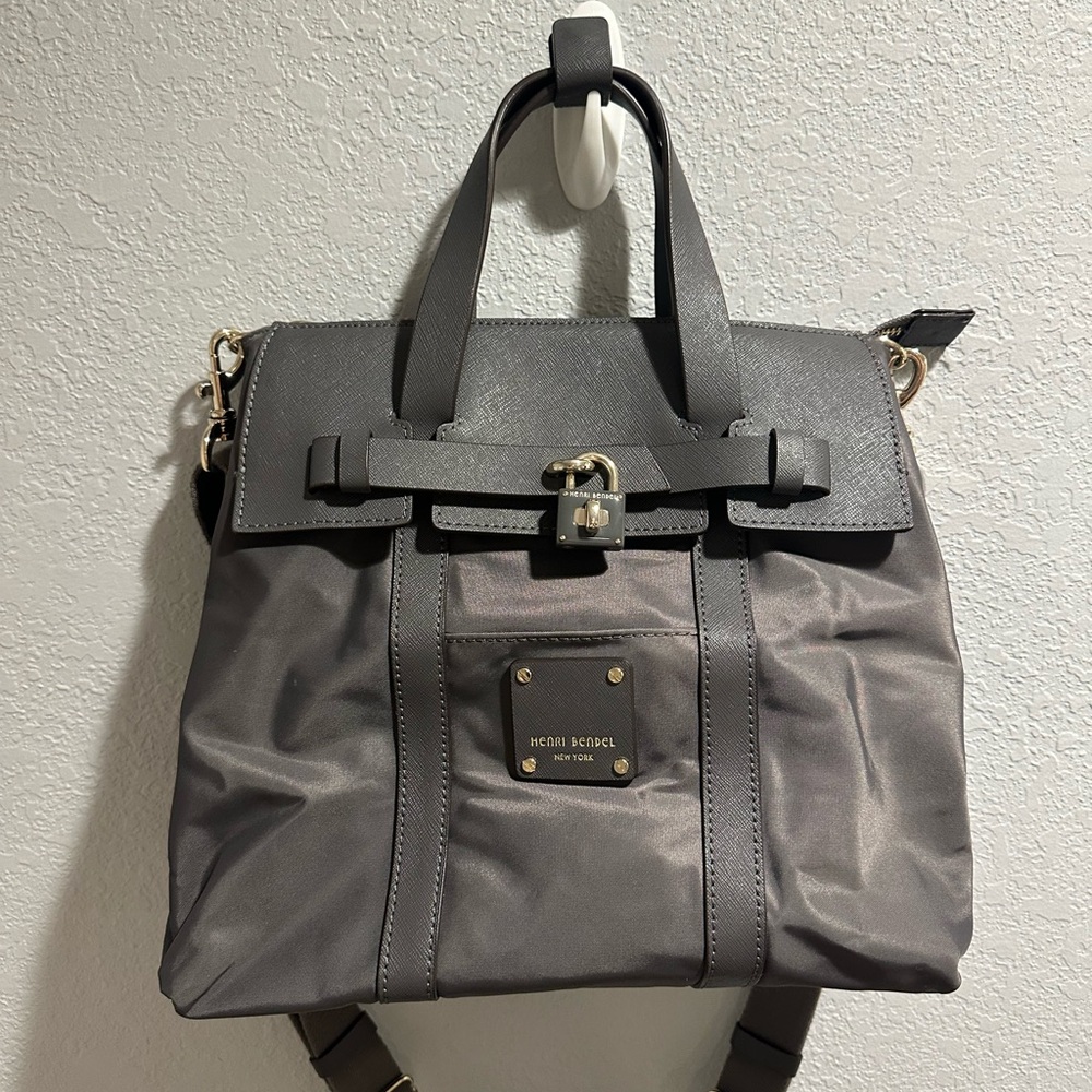 Henri Bendel Gray Jetsetter small bag